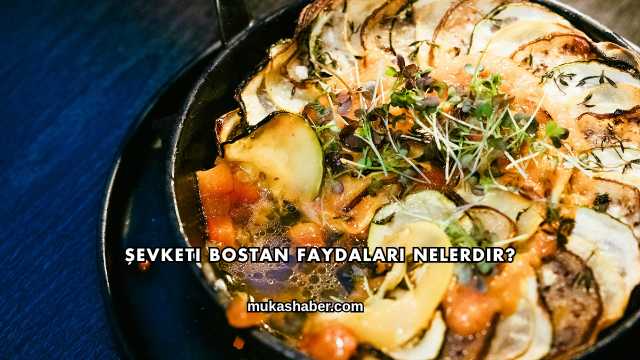 Şevketi Bostan Faydaları Nelerdir?