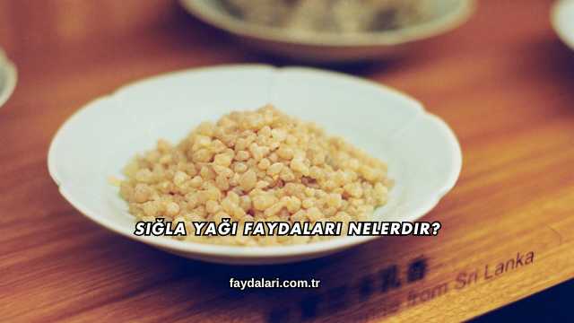 Sığla Yağı Faydaları Nelerdir?