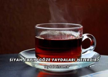 Siyah Çayın Göze Faydaları Nelerdir?