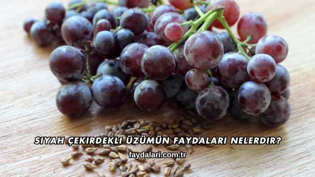 Siyah Çekirdekli Üzümün Faydaları Nelerdir?