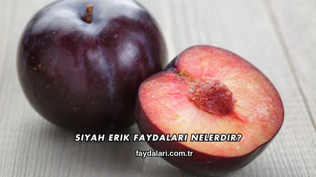 Siyah Erik Faydaları Nelerdir?
