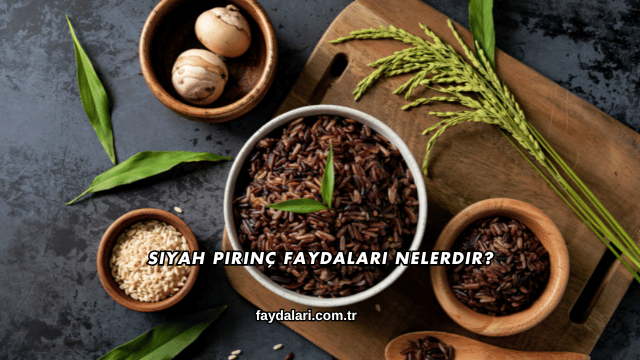 Siyah Pirinç Faydaları Nelerdir?