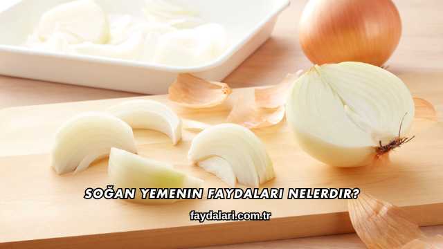 Soğan Yemenin Faydaları Nelerdir?