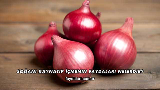 Soğanı Kaynatıp İçmenin Faydaları Nelerdir?