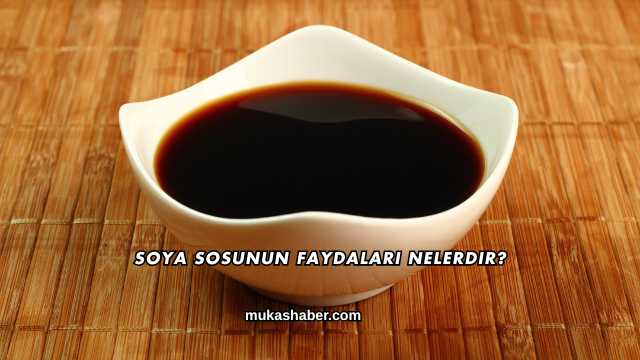 Soya Sosunun Faydaları Nelerdir?