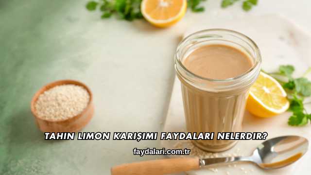 Tahin Limon Karışımı Faydaları Nelerdir?