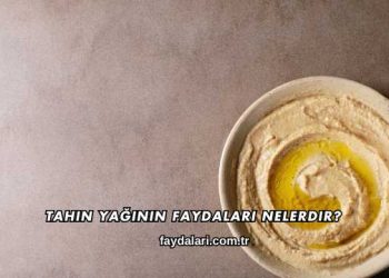 Tahin Yağının Faydaları Nelerdir?