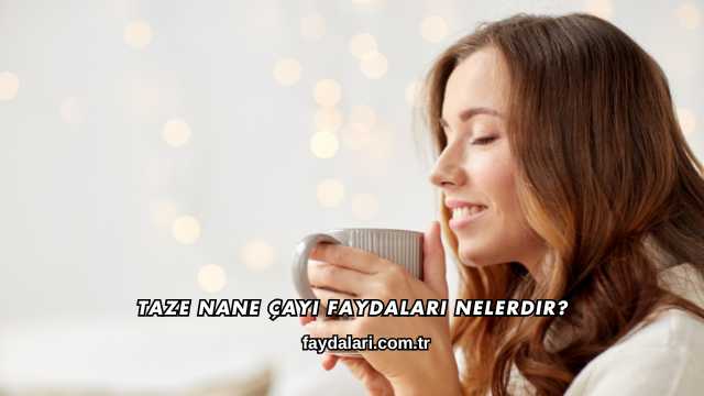 Taze Nane Çayı Faydaları Nelerdir?