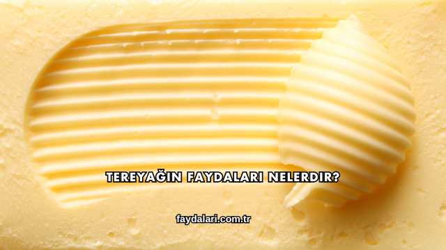 Tereyağın Faydaları Nelerdir?