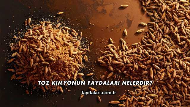 Toz Kimyonun Faydaları Nelerdir?