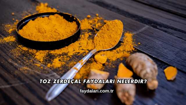 Toz Zerdeçal Faydaları Nelerdir?