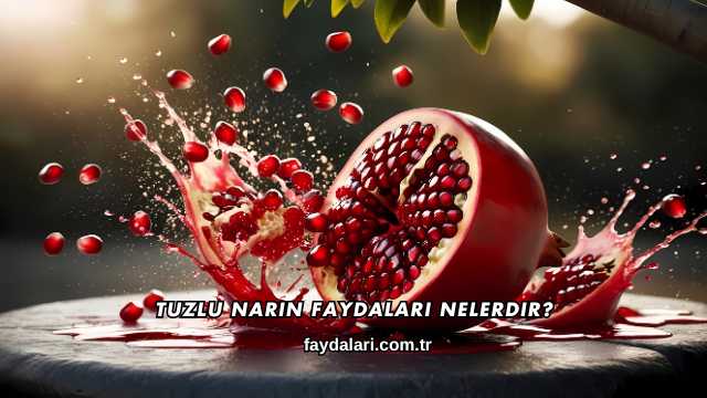 Tuzlu Narın Faydaları Nelerdir?