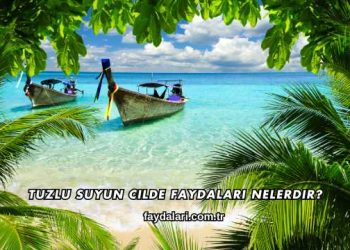 Tuzlu Suyun Cilde Faydaları Nelerdir?