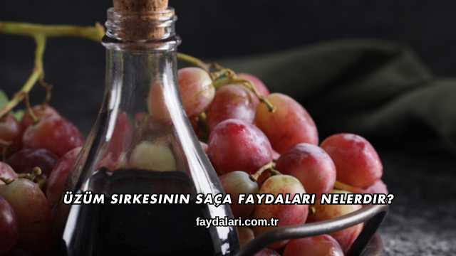 Üzüm Sirkesinin Saça Faydaları Nelerdir?