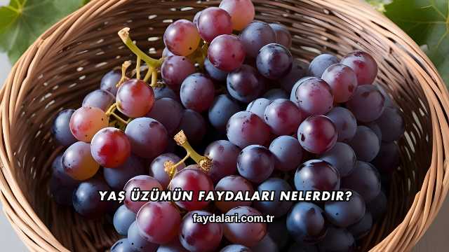 Yaş Üzümün Faydaları Nelerdir?