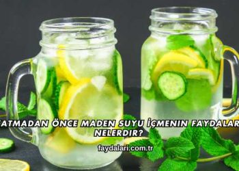 Yatmadan Önce Maden Suyu İçmenin Faydaları Nelerdir?