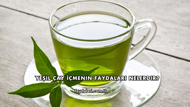 Yeşil Çay İçmenin Faydaları Nelerdir?