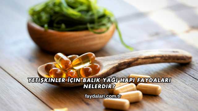 Yetişkinler İçin Balık Yağı Hapı Faydaları Nelerdir?