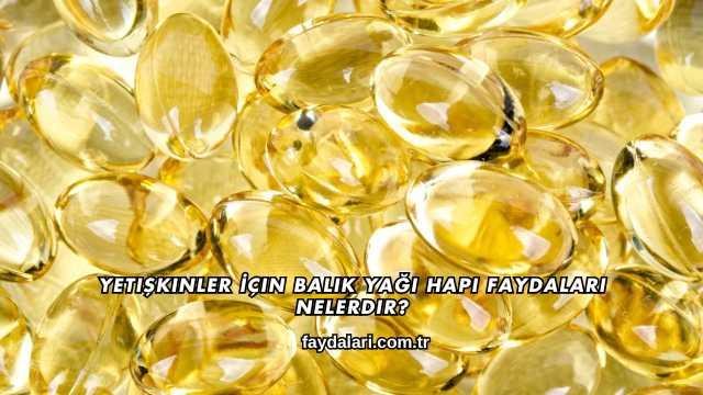 Yetişkinler İçin Balık Yağı Hapı Faydaları Nelerdir?