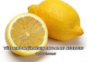 Yüze Limon Sürmenin Faydaları Nelerdir?