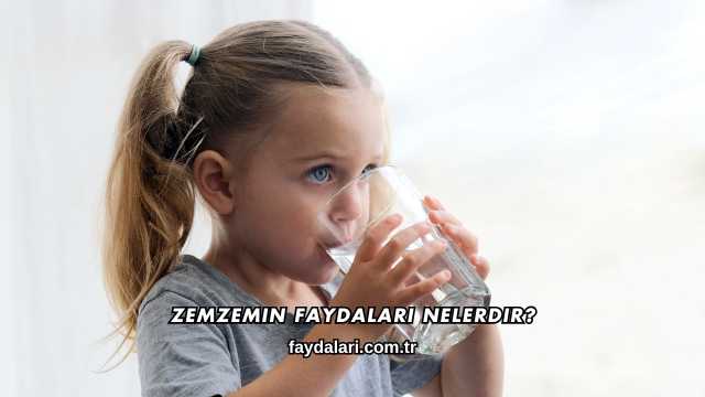 Zemzemin Faydaları Nelerdir?