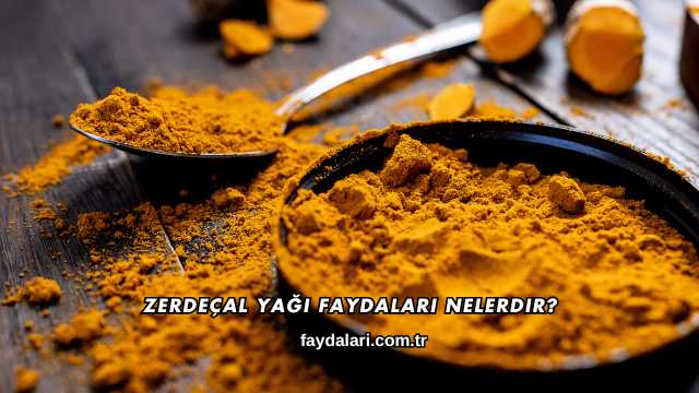 Zerdeçal Yağı Faydaları Nelerdir?