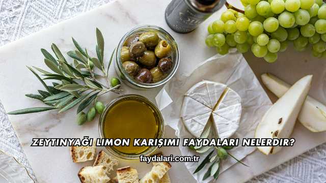 Zeytinyağı Limon Karışımı Faydaları Nelerdir?
