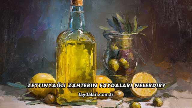Zeytinyağlı Zahterin Faydaları Nelerdir?