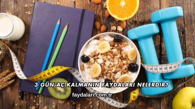 3 Gün Aç Kalmanın Faydaları Nelerdir?
