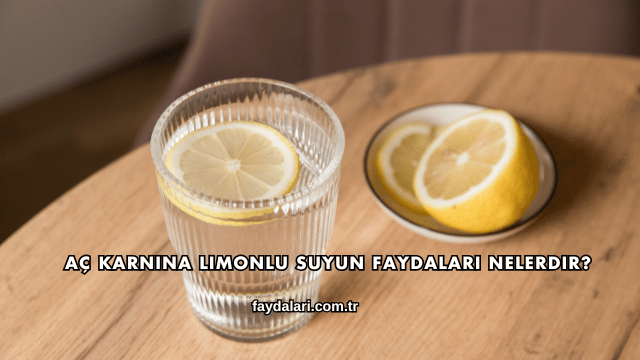 Aç Karnına Limonlu Suyun Faydaları Nelerdir?