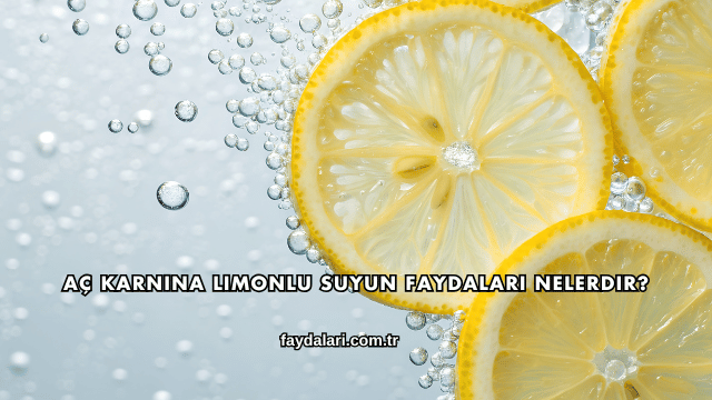 Aç Karnına Limonlu Suyun Faydaları Nelerdir?