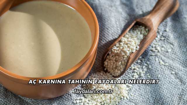 Aç Karnına Tahinin Faydaları Nelerdir?