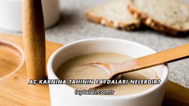 Aç Karnına Tahinin Faydaları Nelerdir?