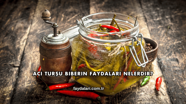 Acı Turşu Biberin Faydaları Nelerdir?
