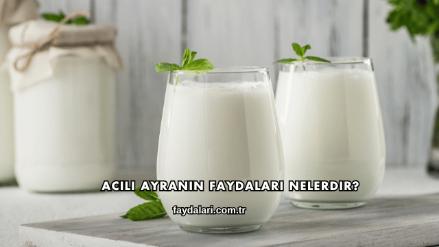 Acılı Ayranın Faydaları Nelerdir?