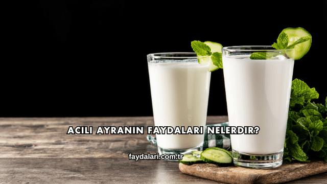 Acılı Ayranın Faydaları Nelerdir?