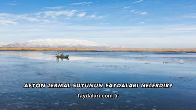Afyon Termal Suyunun Faydaları Nelerdir?
