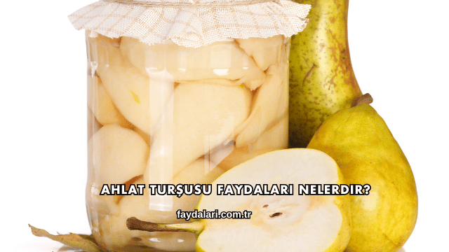 Ahlat Turşusu Faydaları Nelerdir?