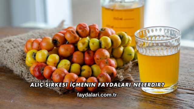 Alıç Sirkesi İçmenin Faydaları Nelerdir?