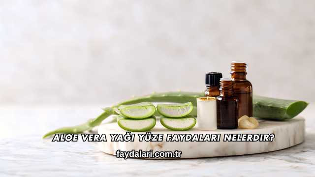 Aloe Vera Yağı Yüze Faydaları Nelerdir?