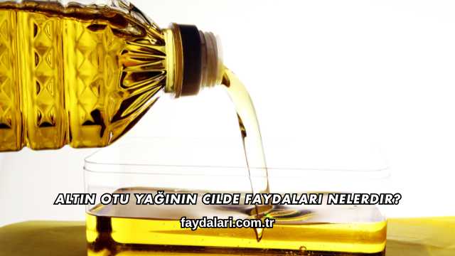 Altın Otu Yağının Cilde Faydaları Nelerdir?