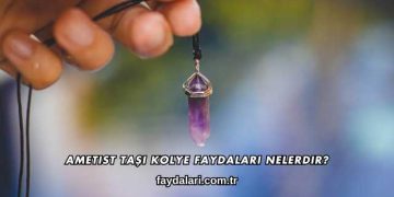 Ametist Taşı Kolye Faydaları Nelerdir?