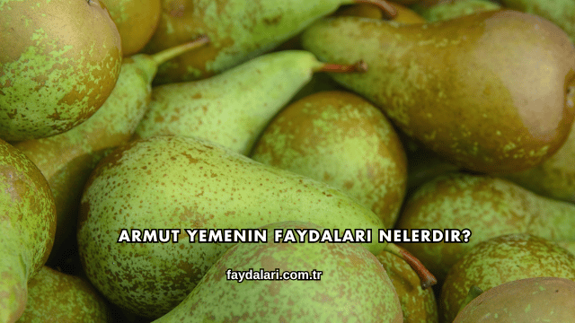Armut Yemenin Faydaları Nelerdir?