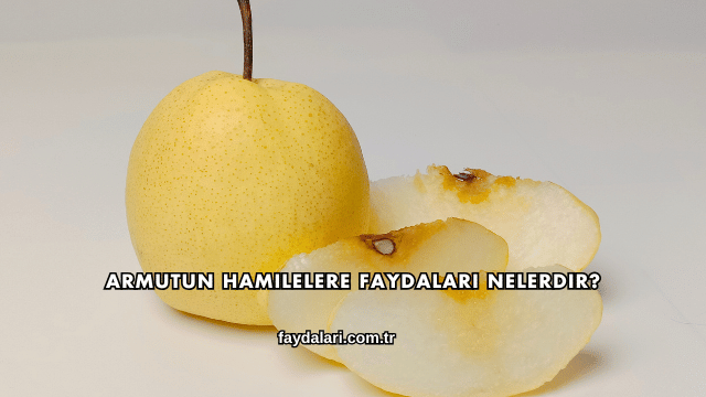 Armutun Hamilelere Faydaları Nelerdir?