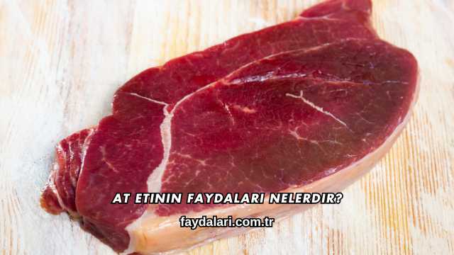 At Etinin Faydaları Nelerdir?