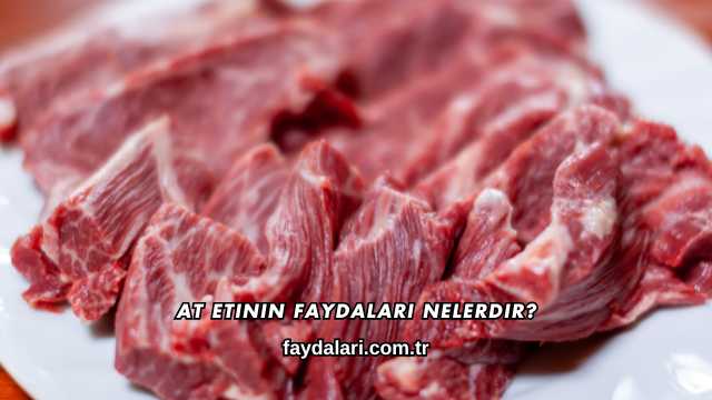 At Etinin Faydaları Nelerdir?