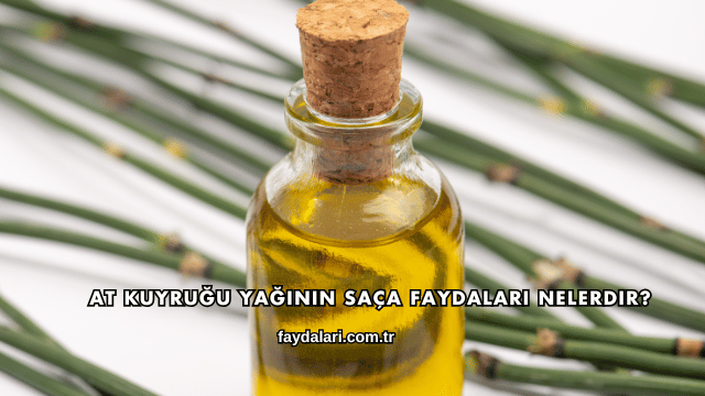 At Kuyruğu Yağının Saça Faydaları Nelerdir?