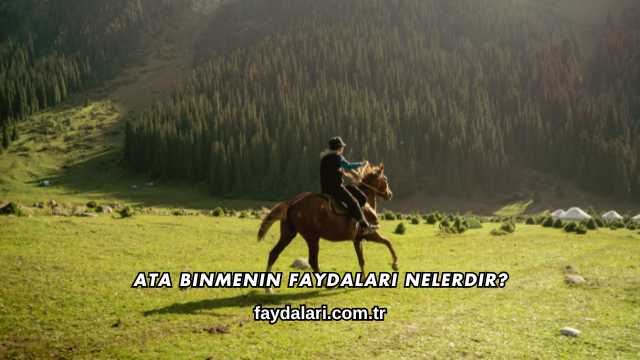 Ata Binmenin Faydaları Nelerdir?