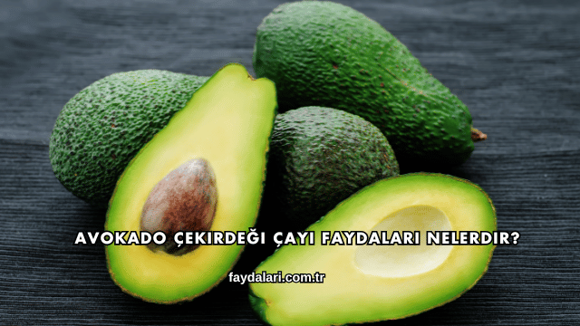 Avokado Çekirdeği Çayı Faydaları Nelerdir?