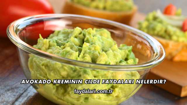 Avokado Kreminin Cilde Faydaları Nelerdir?